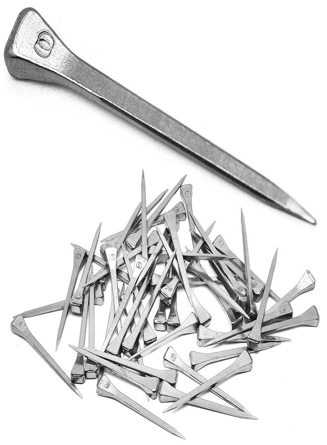 Surf turtle E6 Horseshoe Nails 50 Pcs 2.1 Inches Low Carbon Steel Horse Hoof Nails Horse Training Supplies Tool for Securing Firmly - Image 1